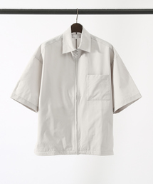【AH ABAHOUSE/ セットアップ対応】Aero Fabric / 2WAY 半袖 ジップ シャツブルゾン