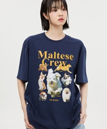 【UNISEX】Wai Kei / ワイケイ / YK studios　Maltese Crew T / マルチーズ クルー 半袖Tシャツ 2907770