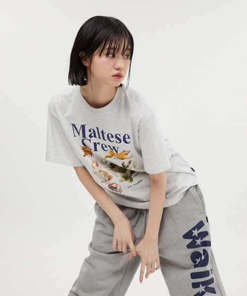 【セール】【UNISEX】Wai Kei / ワイケイ / YK studios Maltese Crew T / マルチーズ クルー 半袖Tシャツ 2907770（Tシャツ/カットソー）｜WaiKei（ワイケイ）