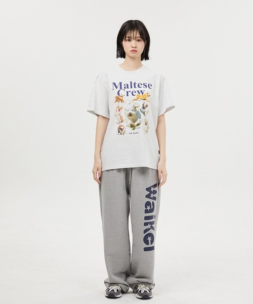 【セール】【UNISEX】Wai Kei / ワイケイ / YK studios Maltese Crew T / マルチーズ クルー 半袖Tシャツ 2907770（Tシャツ/カットソー）｜WaiKei（ワイケイ）