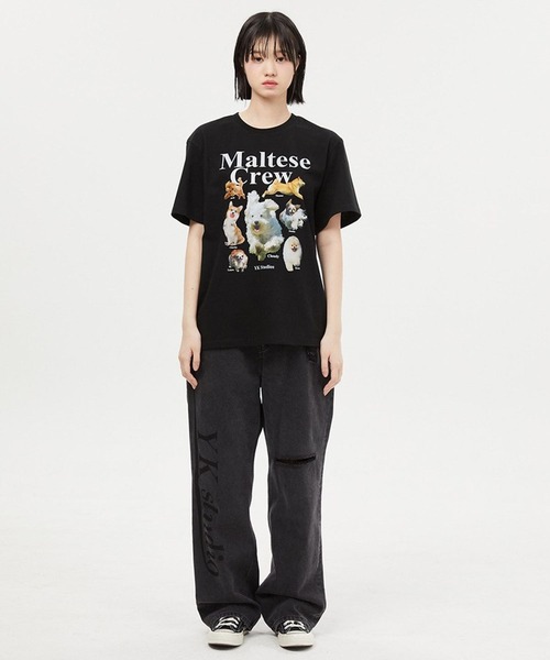 UNISEX】Wai Kei / ワイケイ / YK studios Maltese Crew T