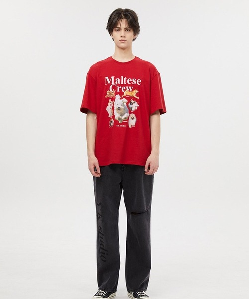 UNISEX】Wai Kei / ワイケイ / YK studios Maltese Crew T