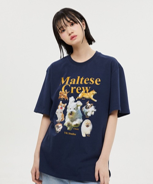 【セール】【UNISEX】Wai Kei / ワイケイ / YK studios Maltese Crew T / マルチーズ クルー 半袖Tシャツ 2907770（Tシャツ/カットソー）｜WaiKei（ワイケイ）