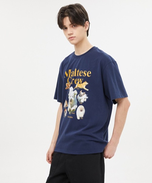 【セール】【UNISEX】Wai Kei / ワイケイ / YK studios Maltese Crew T / マルチーズ クルー 半袖Tシャツ 2907770（Tシャツ/カットソー）｜WaiKei（ワイケイ）