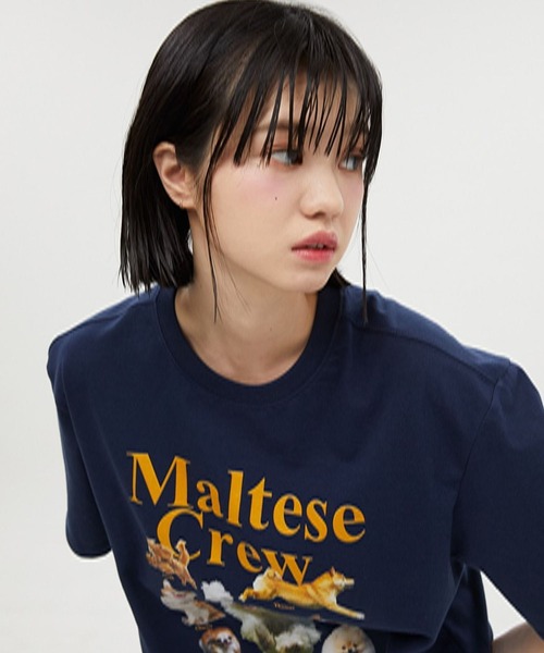 【セール】【UNISEX】Wai Kei / ワイケイ / YK studios Maltese Crew T / マルチーズ クルー 半袖Tシャツ 2907770（Tシャツ/カットソー）｜WaiKei（ワイケイ）