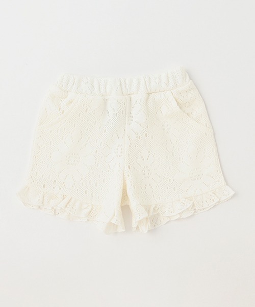 petit main(プティマイン)の「【リンク】レースショートパンツ(キッズ)(その他パンツ・キッズ・オフホワイト/ブラック・100cm/110cm/130cm/80cm/120cm/90cm)」の3枚目の写真