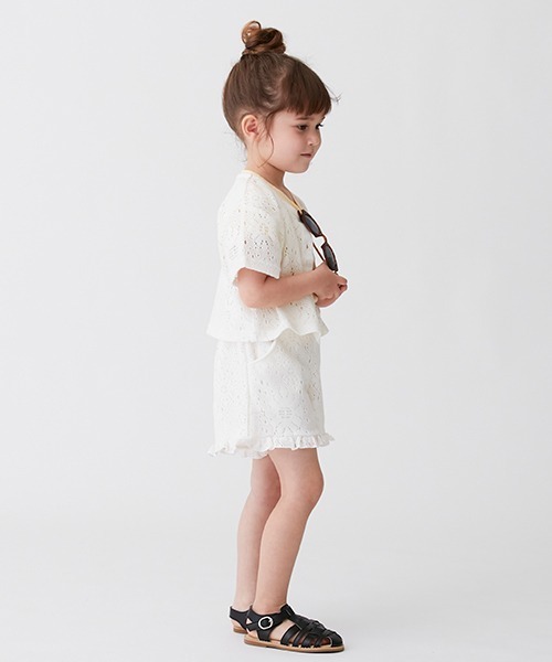 petit main(プティマイン)の「【リンク】レースショートパンツ(キッズ)(その他パンツ・キッズ・オフホワイト/ブラック・100cm/110cm/130cm/80cm/120cm/90cm)」の15枚目の写真