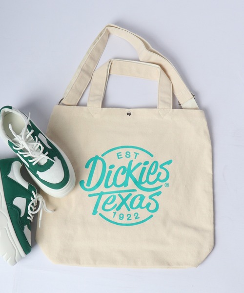 Dickies(ディッキーズ)の「Dickies カラープリント 2WAYトートバッグ(トートバッグ・メンズ・ミント/ネイビー/オレンジ/マルチ・FREE)」の2枚目の写真