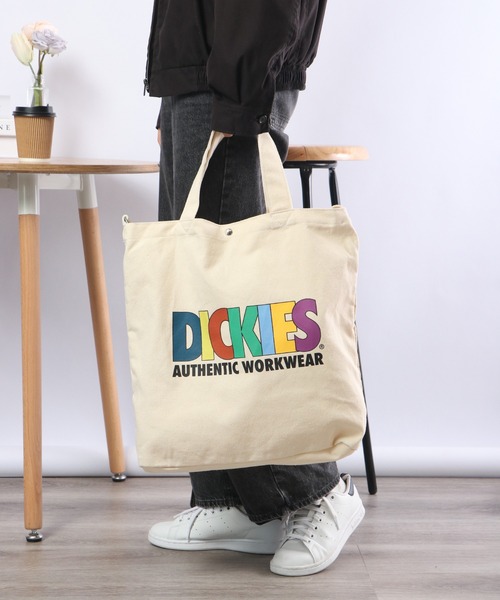 Dickies(ディッキーズ)の「Dickies カラープリント 2WAYトートバッグ(トートバッグ・メンズ・ミント/ネイビー/オレンジ/マルチ・FREE)」の4枚目の写真