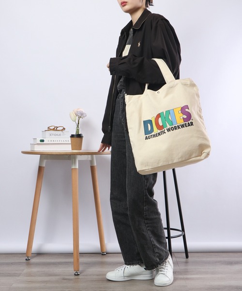 Dickies(ディッキーズ)の「Dickies カラープリント 2WAYトートバッグ(トートバッグ・メンズ・ミント/ネイビー/オレンジ/マルチ・FREE)」の9枚目の写真