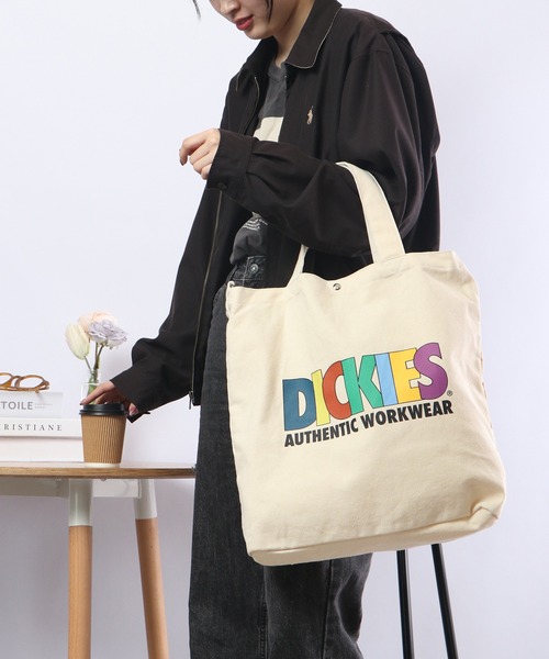 Dickies(ディッキーズ)の「Dickies カラープリント 2WAYトートバッグ(トートバッグ・メンズ・ミント/ネイビー/オレンジ/マルチ・FREE)」の5枚目の写真