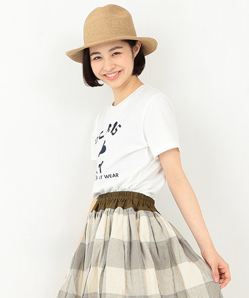 BEAMS BOY(ビームスボーイ)の「BEAMS BOY / BB ロゴTEE(Tシャツ/カットソー・レディース・ホワイト/ネイビー・ONE SIZE)」の4枚目の写真