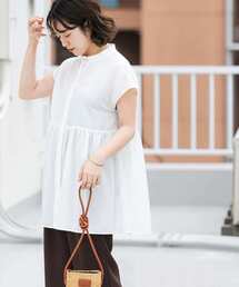ITEMS URBANRESEARCH | スタンドネックティアードフレンチブラウス(シャツ/ブラウス)