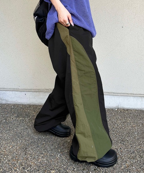 ネメス 切り替えパンツ trousers-64b-wool-100-tropical