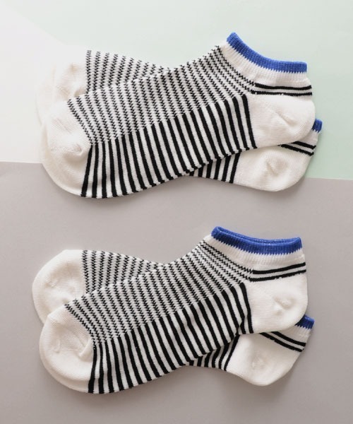 TONE SELECT GOODS（トーンセレクトグッズ）の「【urge select】 〈単色/2足セット〉 メンズ ショート丈 ソックス　甲メッシュ　【接触冷感加工】（ソックス/靴下・メンズ・C/D/E/F/A/H/B/G/I・FREE）」の3枚目の写真