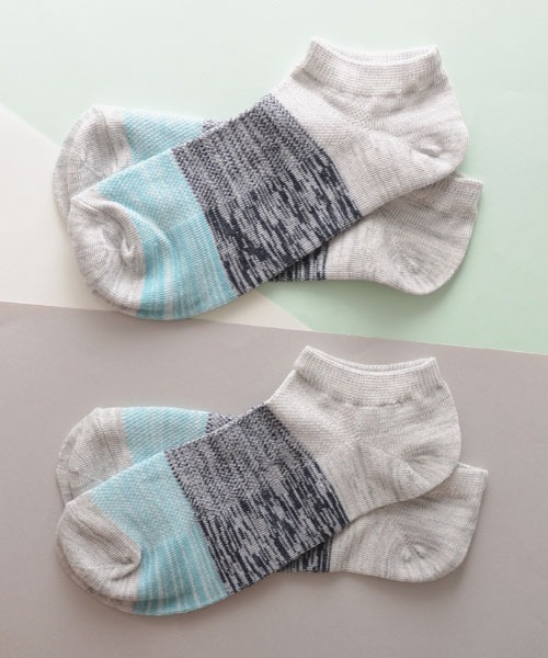 TONE SELECT GOODS（トーンセレクトグッズ）の「【urge select】 〈単色/2足セット〉 メンズ ショート丈 ソックス　甲メッシュ　【接触冷感加工】（ソックス/靴下・メンズ・C/D/E/F/A/H/B/G/I・FREE）」の9枚目の写真