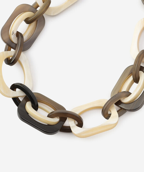 Bshop（ビショップ）の「CATH･S | COLLIER COURT MI DOUBLE HORN NECKLACE WOMEN（ネックレス・レディース・ベージュ系その他・ONE）」の3枚目の写真