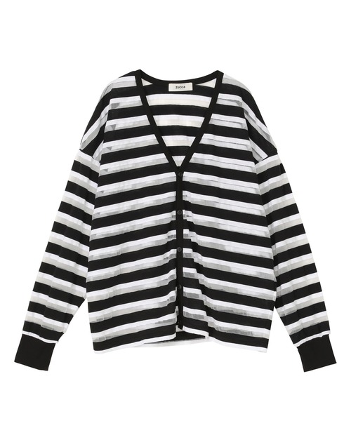 ZUCCa シアーボーダー/パーカー ZUCCa（ズッカ）の「シアーボーダー/パーカー（パーカー）」 - WEAR