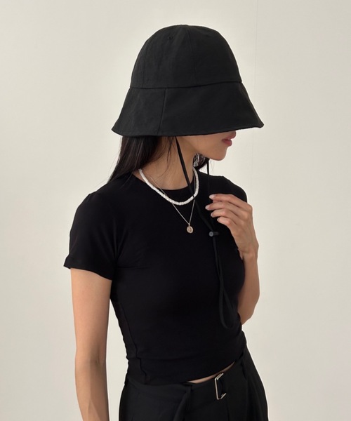 Didot.showroom(ディドット ショールーム)の「【DIDOT.】ナイロンサファリハット(ハット・レディース・クリーム/ブラック/ベージュ・FREE)」の2枚目の写真