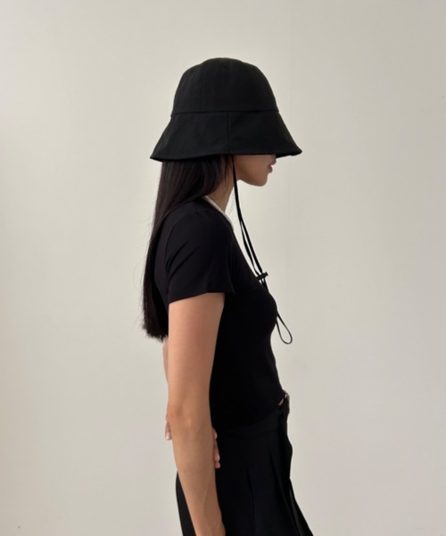 Didot.showroom(ディドット ショールーム)の「【DIDOT.】ナイロンサファリハット(ハット・レディース・クリーム/ブラック/ベージュ・FREE)」の4枚目の写真