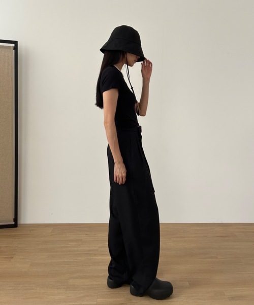 Didot.showroom(ディドット ショールーム)の「【DIDOT.】ナイロンサファリハット(ハット・レディース・クリーム/ブラック/ベージュ・FREE)」の8枚目の写真
