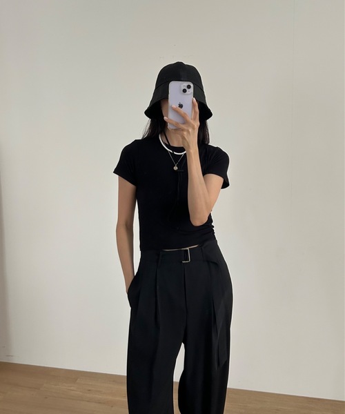 Didot.showroom(ディドット ショールーム)の「【DIDOT.】ナイロンサファリハット(ハット・レディース・クリーム/ブラック/ベージュ・FREE)」の5枚目の写真