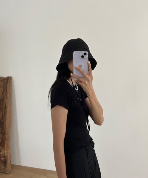Didot.showroom(ディドット ショールーム)の「【DIDOT.】ナイロンサファリハット(ハット・レディース・クリーム/ブラック/ベージュ・FREE)」の7枚目の写真