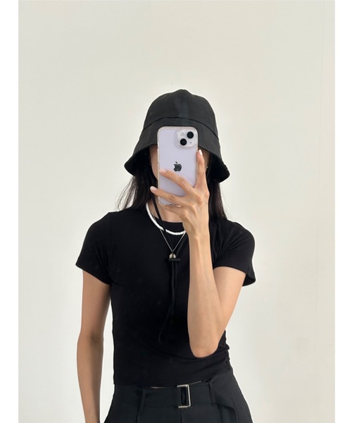 Didot.showroom(ディドット ショールーム)の「【DIDOT.】ナイロンサファリハット(ハット・レディース・クリーム/ブラック/ベージュ・FREE)」の6枚目の写真