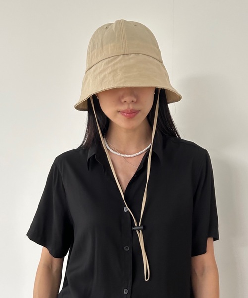 Didot.showroom(ディドット ショールーム)の「【DIDOT.】ナイロンサファリハット(ハット・レディース・クリーム/ブラック/ベージュ・FREE)」の11枚目の写真