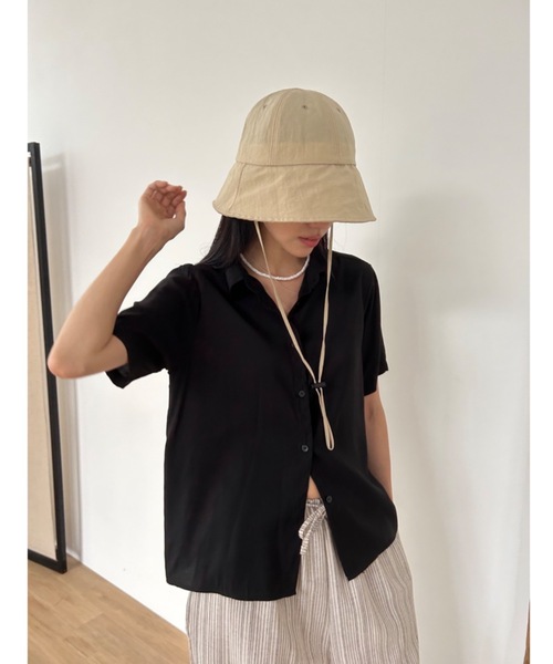 Didot.showroom(ディドット ショールーム)の「【DIDOT.】ナイロンサファリハット(ハット・レディース・クリーム/ブラック/ベージュ・FREE)」の13枚目の写真