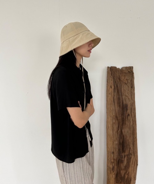Didot.showroom(ディドット ショールーム)の「【DIDOT.】ナイロンサファリハット(ハット・レディース・クリーム/ブラック/ベージュ・FREE)」の14枚目の写真