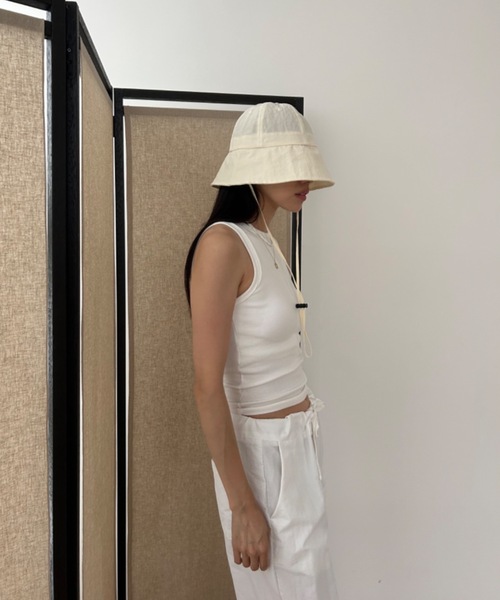 Didot.showroom(ディドット ショールーム)の「【DIDOT.】ナイロンサファリハット(ハット・レディース・クリーム/ブラック/ベージュ・FREE)」の19枚目の写真