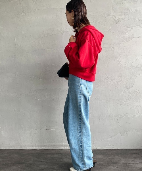 パーカー 「WEB先行予約」「HEALTHKNIT/ヘルスニット」 別注 ショート丈 クラシックスウェットジップパーカー レディース Healthknit パーカー 「HEALTHKNIT/ヘルスニット」 別注