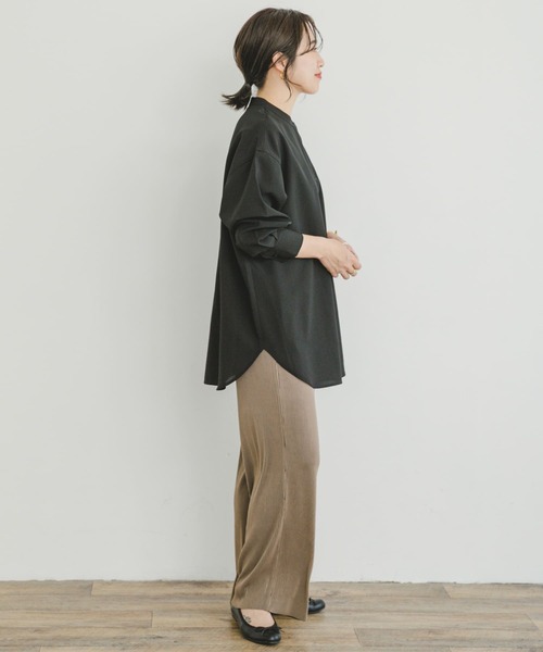 ITEMS URBANRESEARCH(アイテムズ アーバンリサーチ)の「セルフカットハイショクプリーツパンツ(その他パンツ・レディース・ブラウン/ホワイト/ブルー・FREE)」の13枚目の写真