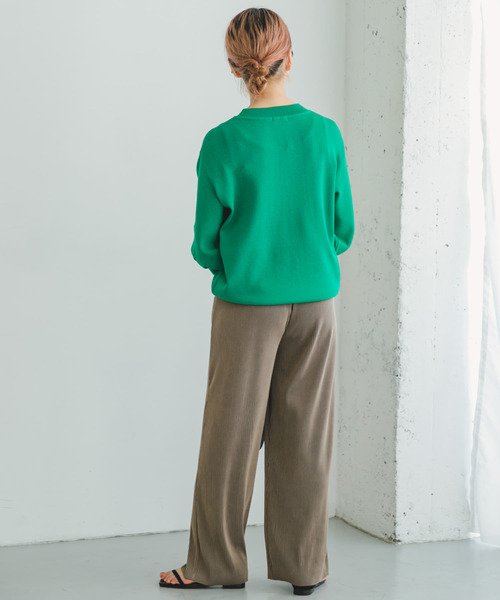 ITEMS URBANRESEARCH(アイテムズ アーバンリサーチ)の「セルフカットハイショクプリーツパンツ(その他パンツ・レディース・ブラウン/ホワイト/ブルー・FREE)」の17枚目の写真