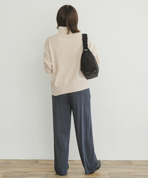 ITEMS URBANRESEARCH(アイテムズ アーバンリサーチ)の「セルフカットハイショクプリーツパンツ(その他パンツ・レディース・ブラウン/ホワイト/ブルー・FREE)」の21枚目の写真