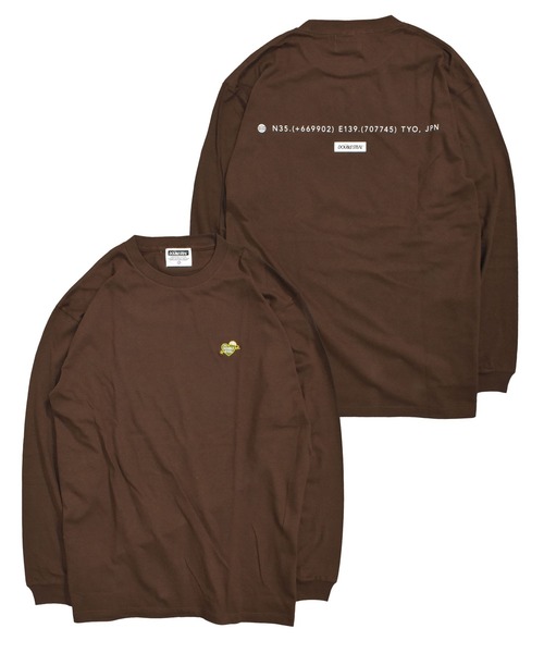 DOUBLE STEAL(ダブルスティール)の「ハート刺繍 長袖Tシャツ(Tシャツ/カットソー・メンズ・ホワイト/ブラック/ダークブラウン/ホワイト系その他・MEDIUM/LARGE/X-LARGE/XX-LARGE)」の4枚目の写真