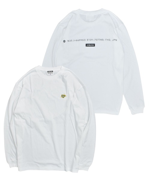 DOUBLE STEAL(ダブルスティール)の「ハート刺繍 長袖Tシャツ(Tシャツ/カットソー・メンズ・ホワイト/ブラック/ダークブラウン/ホワイト系その他・MEDIUM/LARGE/X-LARGE/XX-LARGE)」の2枚目の写真