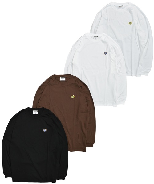 DOUBLE STEAL(ダブルスティール)の「ハート刺繍 長袖Tシャツ(Tシャツ/カットソー・メンズ・ホワイト/ブラック/ダークブラウン/ホワイト系その他・MEDIUM/LARGE/X-LARGE/XX-LARGE)」の5枚目の写真