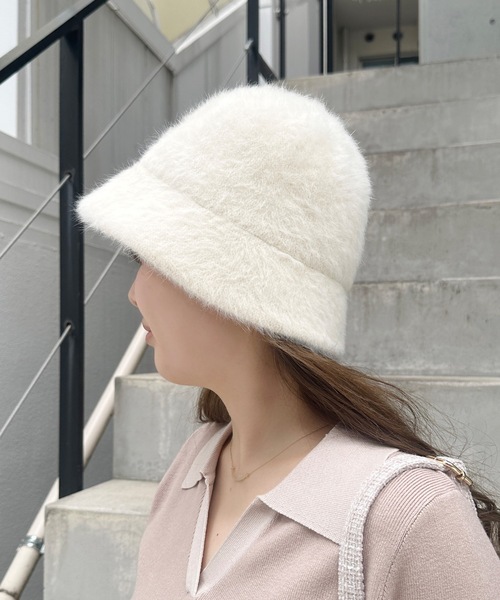 one wayザッカ（ワンウェイザッカ）の「ファーバケットハット（ハット・レディース・ブラック/グレー/ベージュ・FREE）」の11枚目の写真