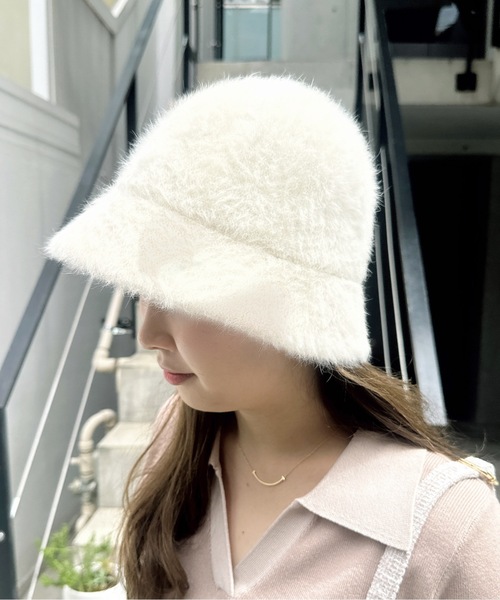 one wayザッカ（ワンウェイザッカ）の「ファーバケットハット（ハット・レディース・ブラック/グレー/ベージュ・FREE）」の9枚目の写真