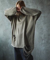 Pullover damage knit/sweater プルオーバーダメージニット/セーター