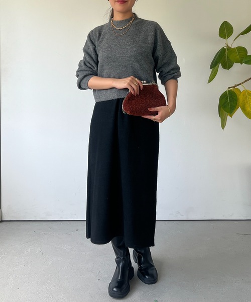 Casselini（キャセリーニ）の「【Casselini(キャセリーニ)】ジャガード口金バッグ（ショルダーバッグ・レディース・シルバー/オレンジ・FREE）」の14枚目の写真