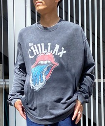 CHILLAX/チラックス 長袖Tシャツ バンドTEE ヴィンテージ風 ロンT 234OO1LT120CL