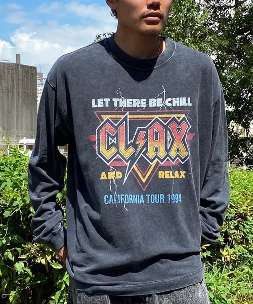 chillax(チラックス)の「CHILLAX/チラックス 長袖Tシャツ バンドTEE ヴィンテージ風 ロンT 234OO1LT120CL(Tシャツ/カットソー・メンズ・ブラック系その他/ブラック系その他3/ブラック系その他2/ブラック系その他4・L/XL/M)」の4枚目の写真