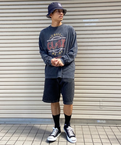 chillax(チラックス)の「CHILLAX/チラックス 長袖Tシャツ バンドTEE ヴィンテージ風 ロンT 234OO1LT120CL(Tシャツ/カットソー・メンズ・ブラック系その他/ブラック系その他3/ブラック系その他2/ブラック系その他4・L/XL/M)」の9枚目の写真