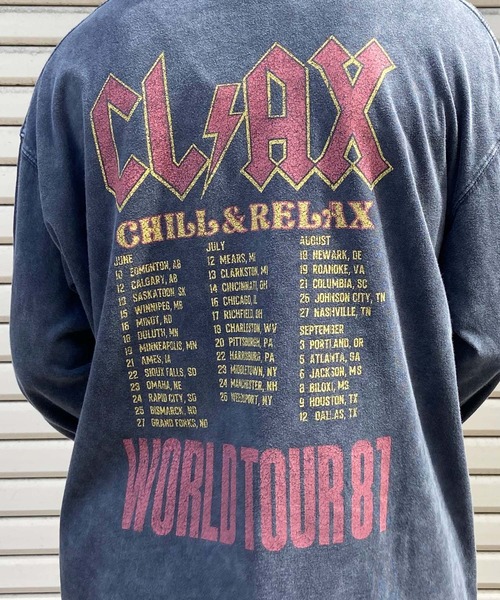 chillax(チラックス)の「CHILLAX/チラックス 長袖Tシャツ バンドTEE ヴィンテージ風 ロンT 234OO1LT120CL(Tシャツ/カットソー・メンズ・ブラック系その他/ブラック系その他3/ブラック系その他2/ブラック系その他4・L/XL/M)」の8枚目の写真