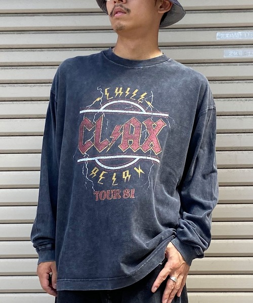 chillax(チラックス)の「CHILLAX/チラックス 長袖Tシャツ バンドTEE ヴィンテージ風 ロンT 234OO1LT120CL(Tシャツ/カットソー・メンズ・ブラック系その他/ブラック系その他3/ブラック系その他2/ブラック系その他4・L/XL/M)」の5枚目の写真