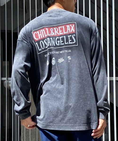chillax(チラックス)の「CHILLAX/チラックス 長袖Tシャツ バンドTEE ヴィンテージ風 ロンT 234OO1LT120CL(Tシャツ/カットソー・メンズ・ブラック系その他/ブラック系その他3/ブラック系その他2/ブラック系その他4・L/XL/M)」の12枚目の写真