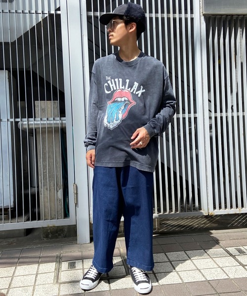 chillax(チラックス)の「CHILLAX/チラックス 長袖Tシャツ バンドTEE ヴィンテージ風 ロンT 234OO1LT120CL(Tシャツ/カットソー・メンズ・ブラック系その他/ブラック系その他3/ブラック系その他2/ブラック系その他4・L/XL/M)」の15枚目の写真